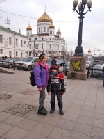 Вид на Храм Христа Спасителя Cathedral of Christ the Savior